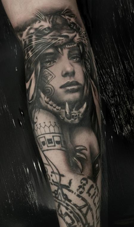 Tattoos - Aztec Priestess - 126299